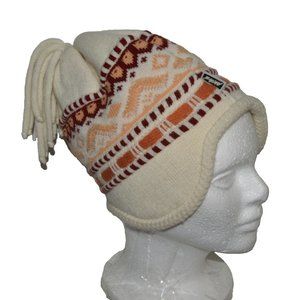 AKAZ ONE SIZE WOOL BLEND KNIT BEANIE HAT